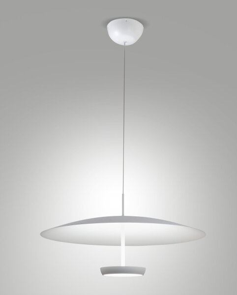 LED Hängelampe Weiß Metall 3000K Ø60 cm rund Modern