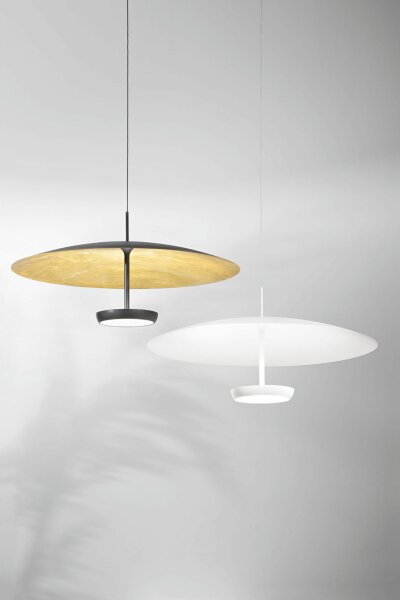 LED Hängelampe Weiß Metall 3000K Ø60 cm rund Modern