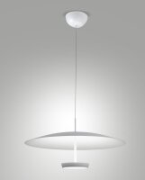 LED Hängelampe Weiß Metall 3000K Ø60 cm...