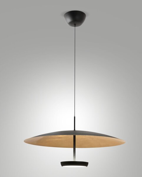 LED Pendelleuchte Schwarz 3000K rund Ø60 cm 3200 lm