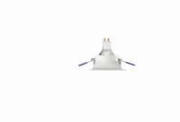 Einbauleuchte Wei&Atilde;&Yuml; Metall GU10 L:9,3 cm eckig