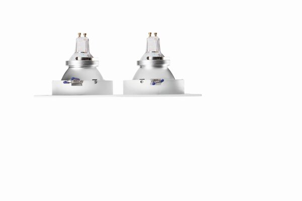 Einbauleuchte WeiÃŸ Metall GU10 B:12,8 cm dekorativ