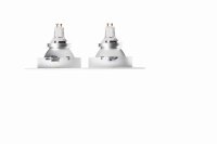 Einbauleuchte Wei&Atilde;&Yuml; Metall GU10 B:12,8 cm dekorativ