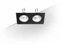 Einbauleuchte Schwarz GU10 H:6,5 cm dekorativ