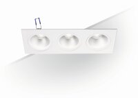 Einbauleuchte Wei&Atilde;&Yuml; Metall GU10 L:35,5 cm dekorativ