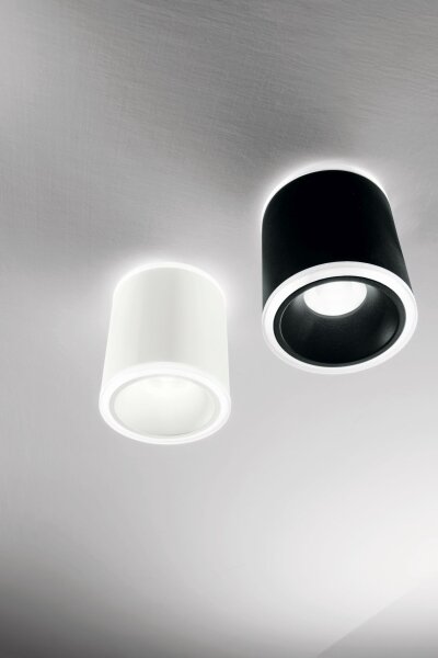 LED Deckenleuchte Aluminium IP40 3000K Weiß B:9 cm