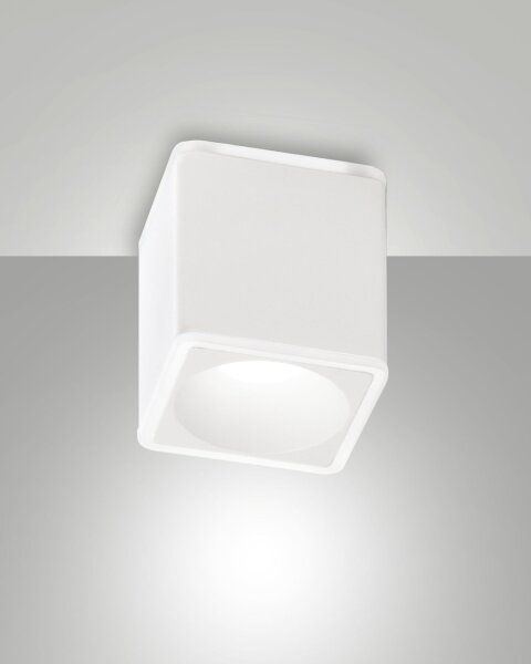 LED Deckenleuchte Aluminium IP40 3000K Glas Weiß