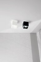 LED Deckenleuchte Aluminium IP40 3000K Glas Weiß