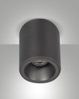 Deckenleuchte Aluminium GU10 L:9 cm Schwarz dimmbar