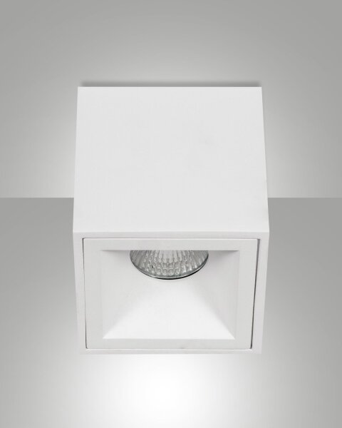 Deckenleuchte Aluminium Weiß GU10 B:9 cm dekorativ