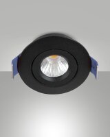 LED Einbauleuchte Aluminium IP40 3000K Schwarz B:5,3 cm