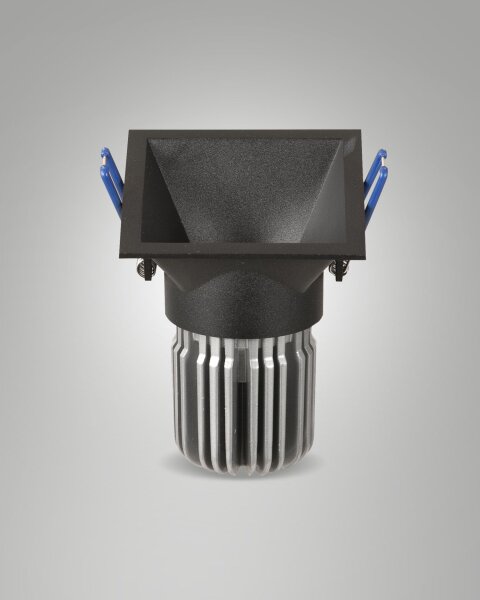 LED Einbauleuchte Aluminium IP40 3000K Schwarz B:8,2 cm