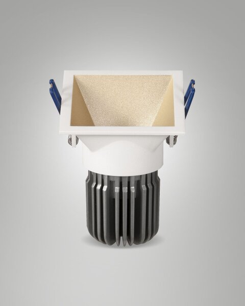 LED Einbauleuchte Aluminium IP40 3000K Gold H:8,9 cm