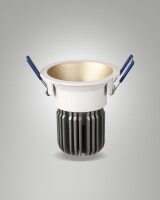 LED Einbauleuchte Gold IP40 2700K Aluminium B:8,2 cm