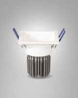 LED Einbauleuchte Aluminium IP40 2700K WeiÃŸ...