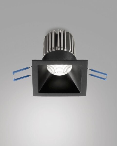 LED Einbauleuchte Aluminium IP40 2700K Schwarz L:8,2 cm