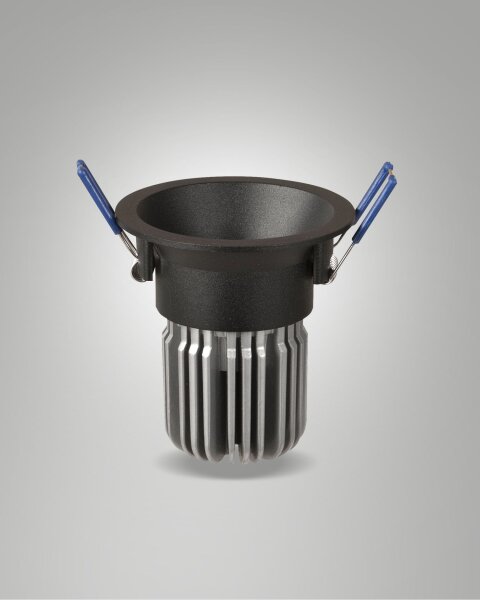 LED Einbauleuchte IP40 4000K Aluminium Schwarz B:8,2 cm