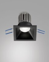 LED Einbauleuchte Aluminium IP40 4000K Schwarz H:8,9 cm