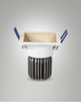 LED Einbauleuchte Aluminium IP40 4000K Gold B:8,2 cm