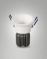 LED Einbauleuchte IP40 4000K Aluminium Wei&Atilde;&Yuml; B:8,2 cm