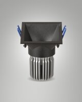 LED Einbauleuchte Aluminium IP40 4000K Schwarz B:8,2 cm