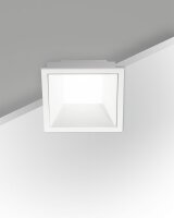 LED Einbauleuchte IP40 3000K Aluminium Wei&Atilde;&Yuml; T:5,8 cm