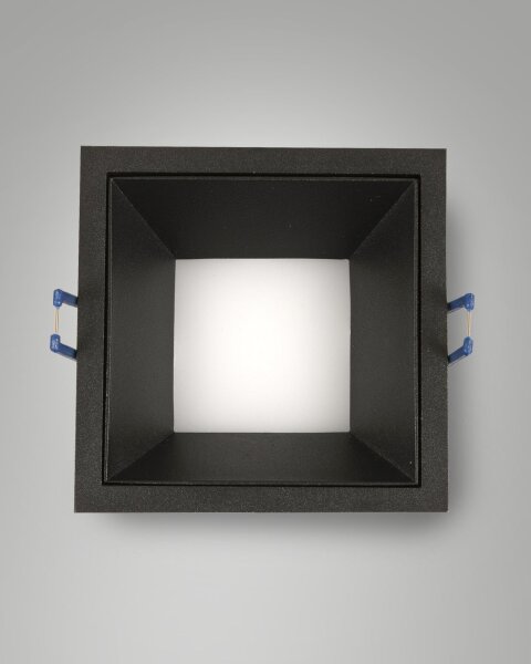 LED Einbauleuchte Aluminium IP40 2700K blendarm Schwarz