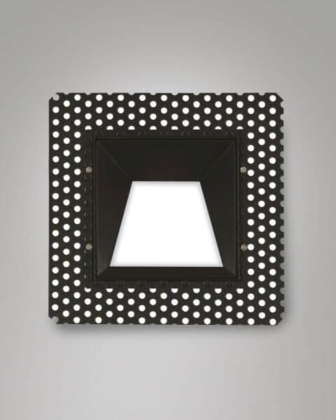 LED Einbauleuchte Aluminium IP40 2700K Schwarz B:15 cm