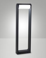 LED Stehleuchte Dunkelgrau IP65 3000K Metall Weiß
