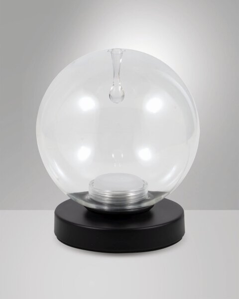 LED Tischleuchte Glas 2700/3000/4000K 17 cm Schwarz