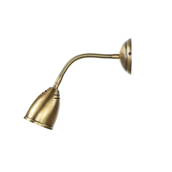 Schwenkbare Wandlampe Rustikal Bronze Hell