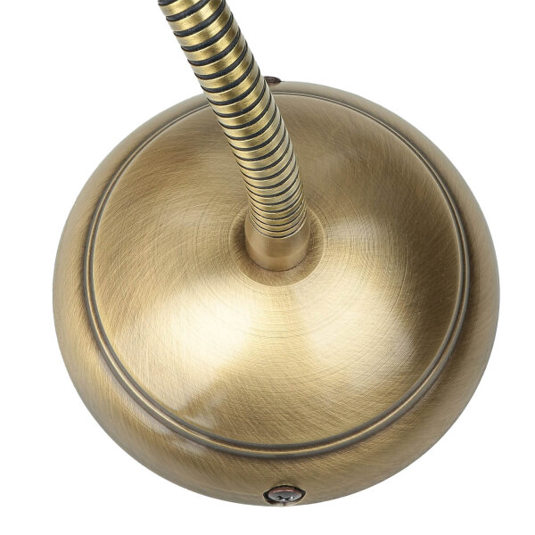 Schwenkbare Wandlampe Rustikal Bronze Hell