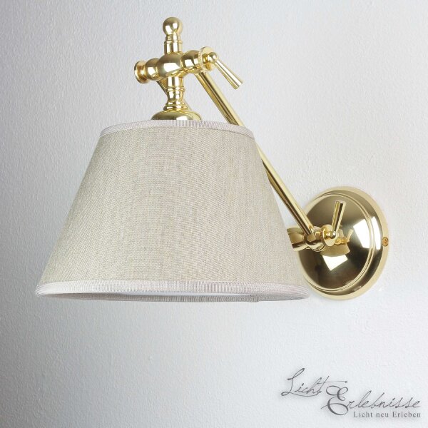 Wandlampe Messing Glänzend Poliert Snodo