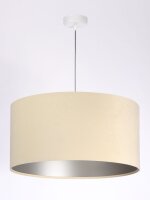 H&auml;ngeleuchte Esstisch Esszimmerlampe Creme Silber