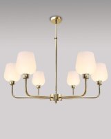 Premium Deckenleuchte TALIS Messing Glas verstellbar