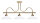 Premium Deckenlampe Jugendstil aus Echt-Messing