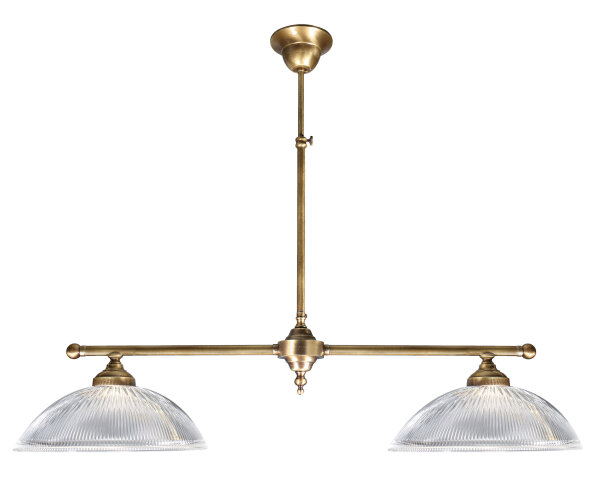 Jugendstil Billardleuchte aus Messing Handarbeit