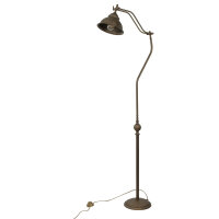Stehleuchte Bronze Antik Echt-Messing Oslo
