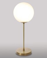 Wohnzimmer Tischlampe Bronze hell Vintage Echt-Messing
