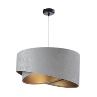 H&auml;ngelampe Esstischleuchte Grau Gold Wohnzimmer