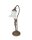 Design Tischleuchte in Bronze antik Echt-Messing Glas
