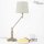 Tischlampe Bronze Hell Stoffschirm Snodo