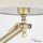 Tischlampe Bronze Hell Stoffschirm Snodo