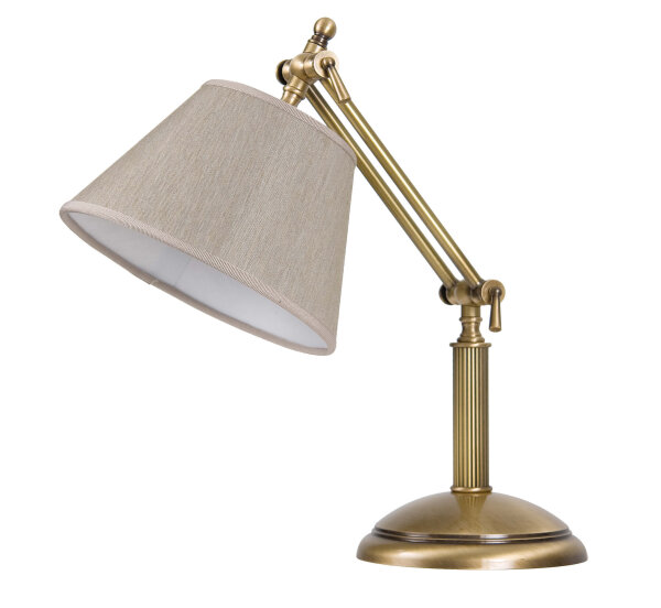 Klassische Tischleuchte Snodo Beige