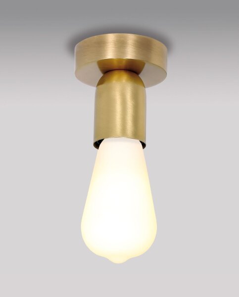 Kleine Deckenleuchte STELLA Echt-Messing inkl. LED