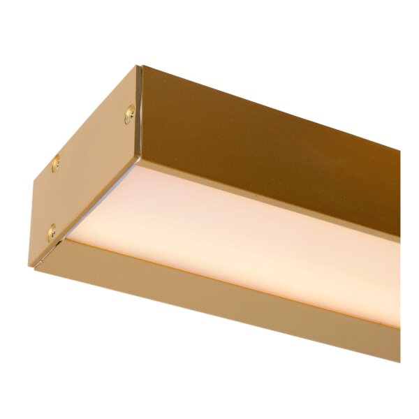 LED Wandleuchte Metall Messing Spiegel B:90 cm