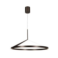 LED H&auml;ngelampe Aluminium Grau rund &Oslash;80 cm 2700 K