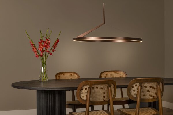 LED Pendelleuchte Aluminium L:80 cm 2700 K edel