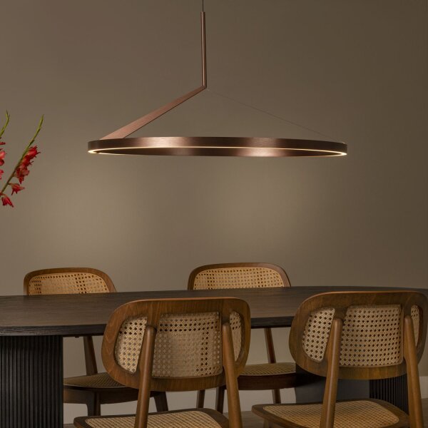 LED Pendelleuchte Aluminium L:80 cm 2700 K edel