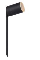 Erdspie&szlig;strahler Stahl Schwarz GU10 H:36 cm flexibel
